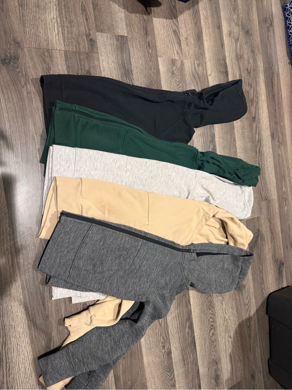 Cat & Jack Kids Sweatshirt Hoodies - Black, Green, Light Gray, Tan, Dark Gray